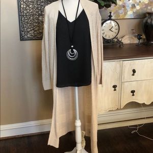 Gap Stitch Duster Anchorage Cream Size M